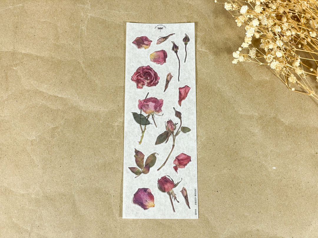 Dried Roses - Ephemera Stickers