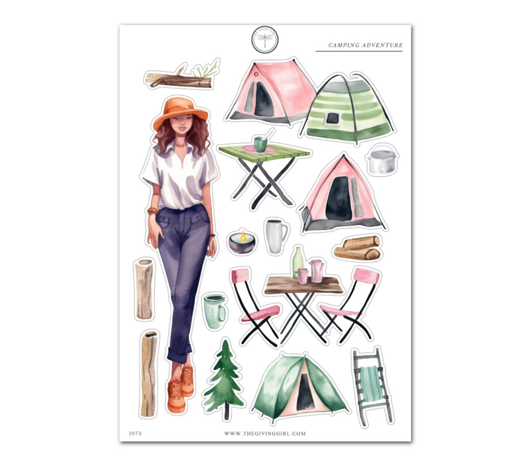 Camping Adventure - Daily Journaling Sheet