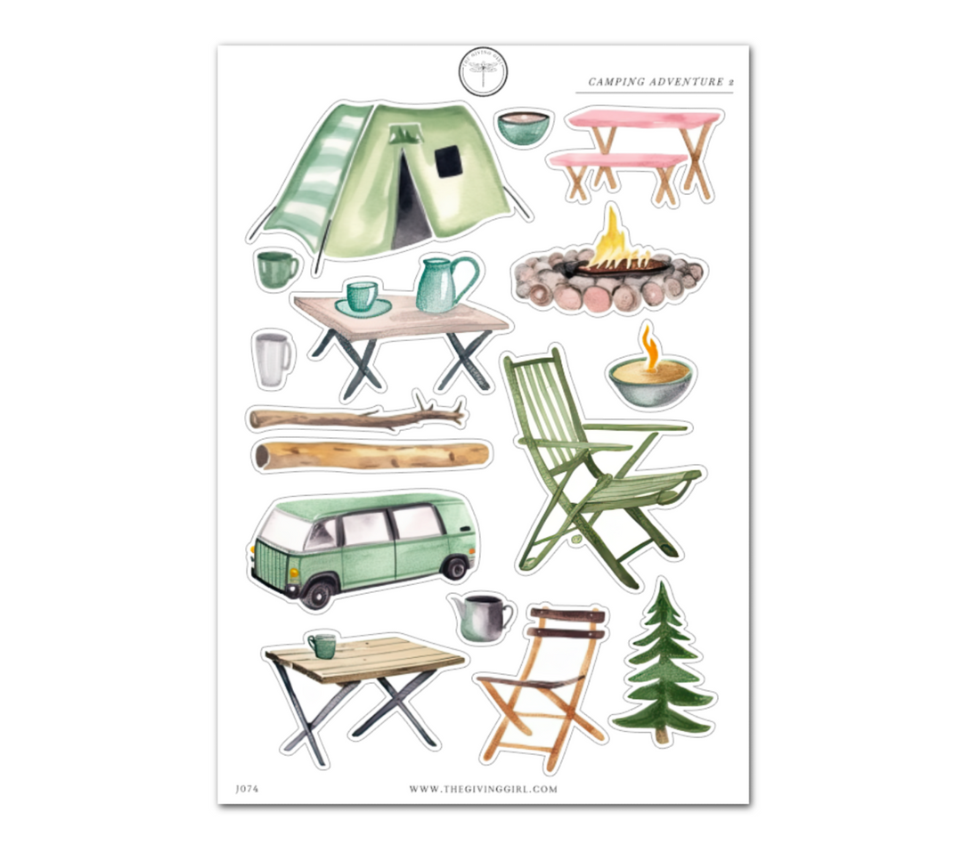 Camping Adventure 2 - Daily Journaling Sheet