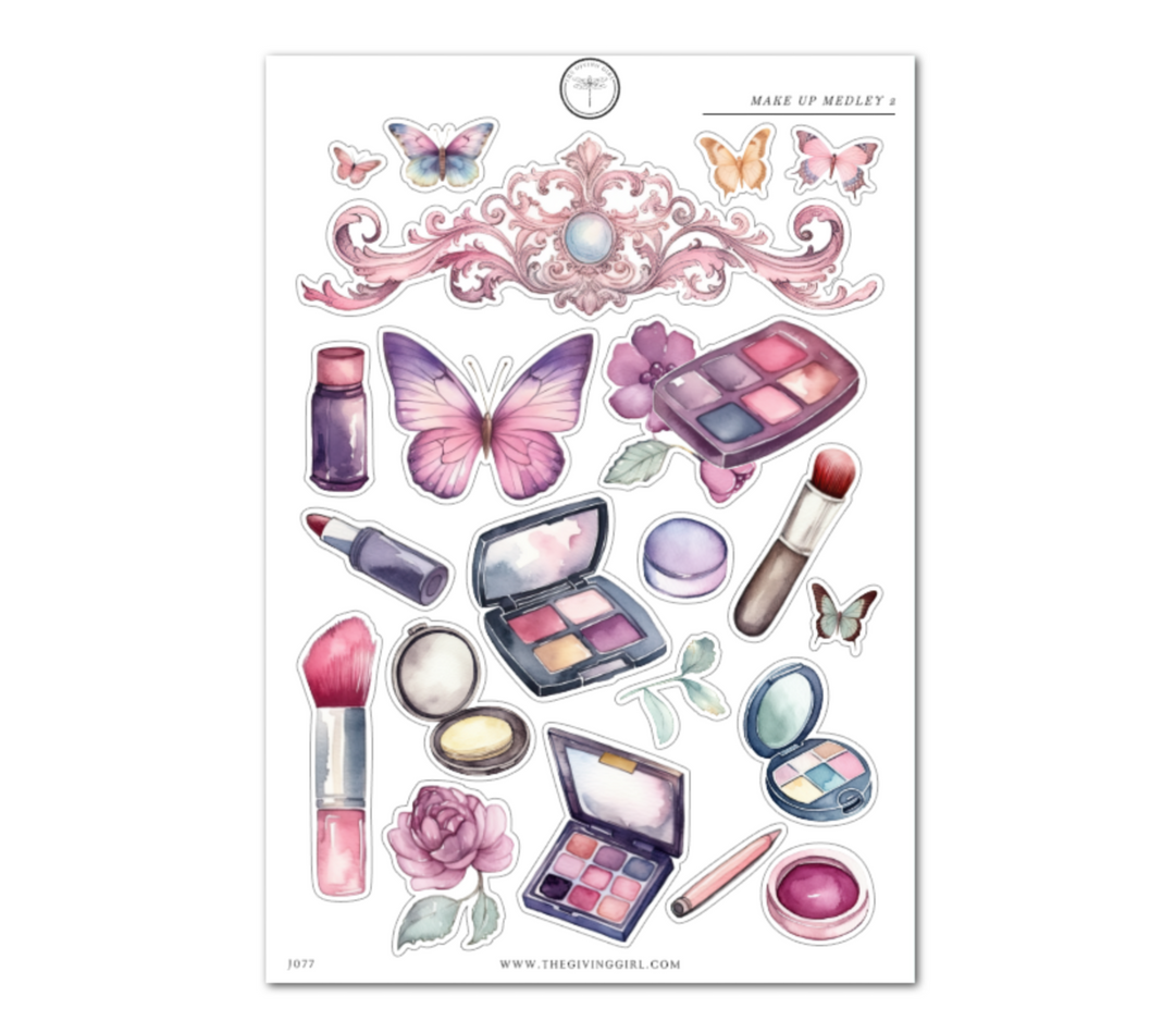 Make Up Medley 2 - Daily Journaling Sheet