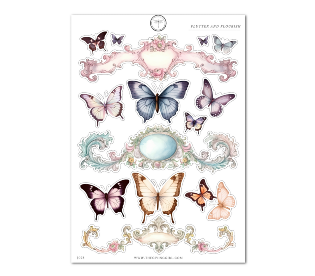 Flutter & Flourish - Daily Journaling Sheet