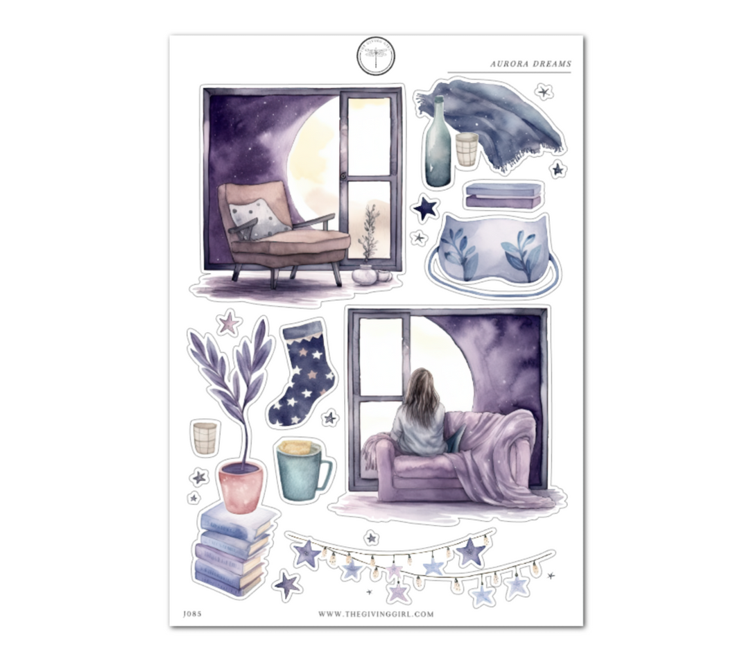 Aurora Dreams - Daily Journaling Sheet