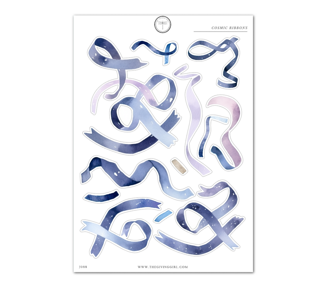 Cosmic Ribbons - Daily Journaling Sheet