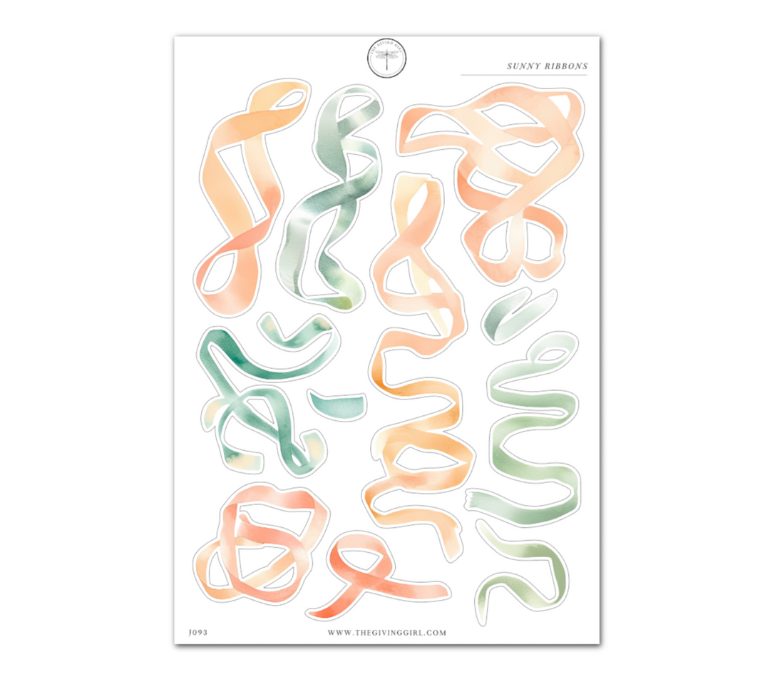 Sunny Ribbons - Daily Journaling Sheet