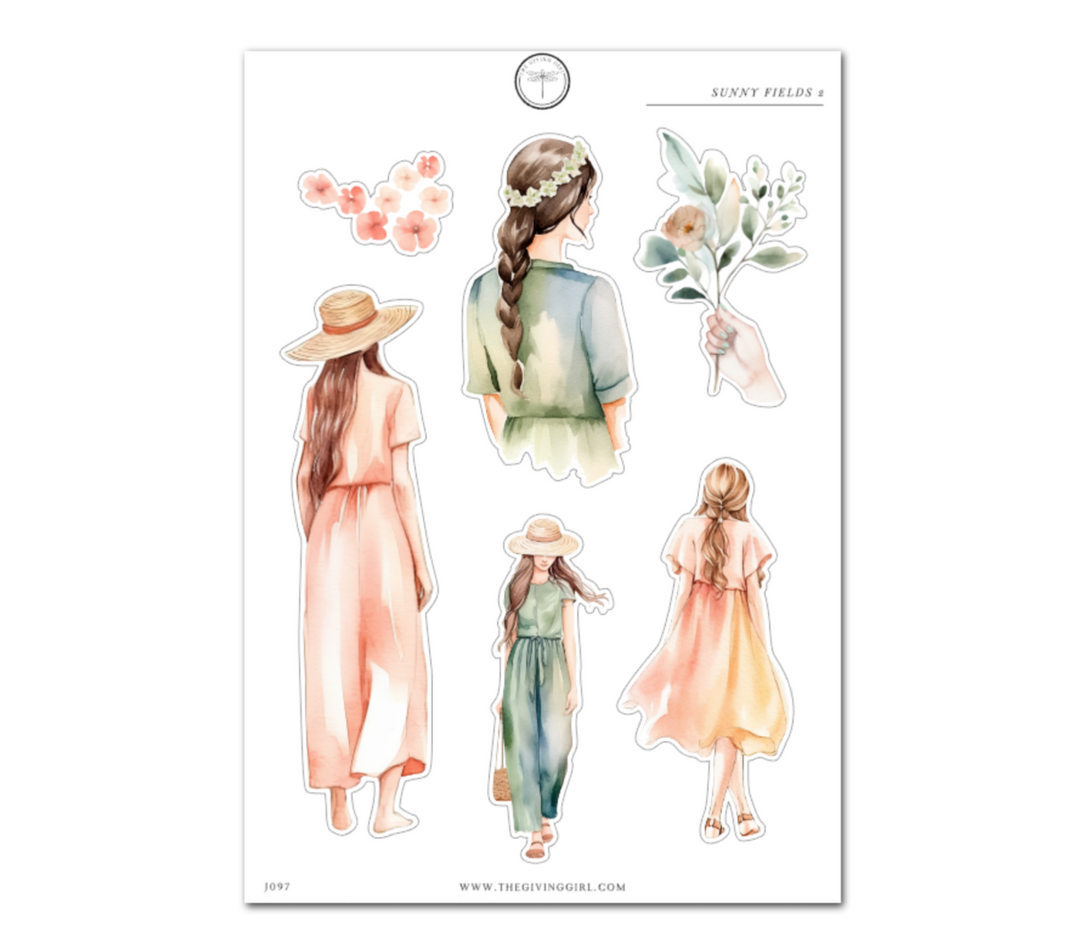 Sunny Fields 2 - Daily Journaling Sheet