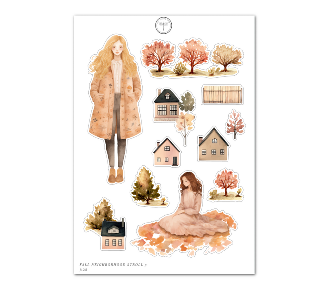 Fall Neighborhood Stroll 3 - Daily Journaling Sheet