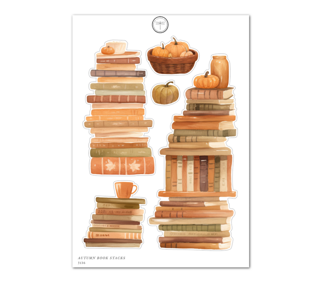 Autumn Book Stacks - Daily Journaling Sheet
