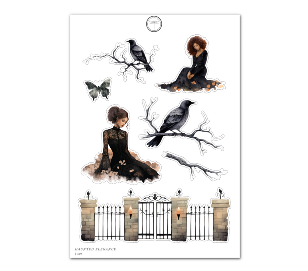 Haunted Elegance - Daily Journaling Sheet