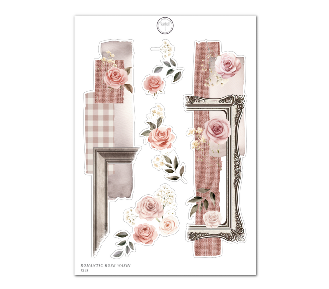 Romantic Rose Washi