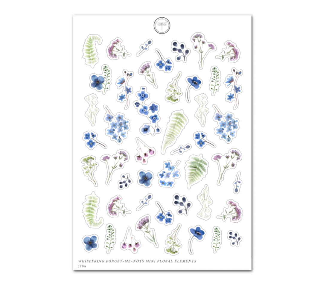 Whispering Forget-Me-Nots Mini Floral Elements