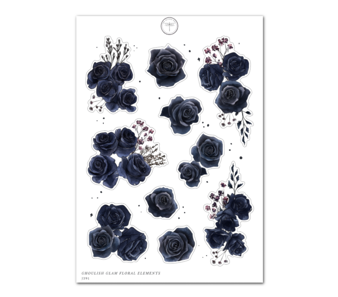 Ghoulish Glam Floral Elements