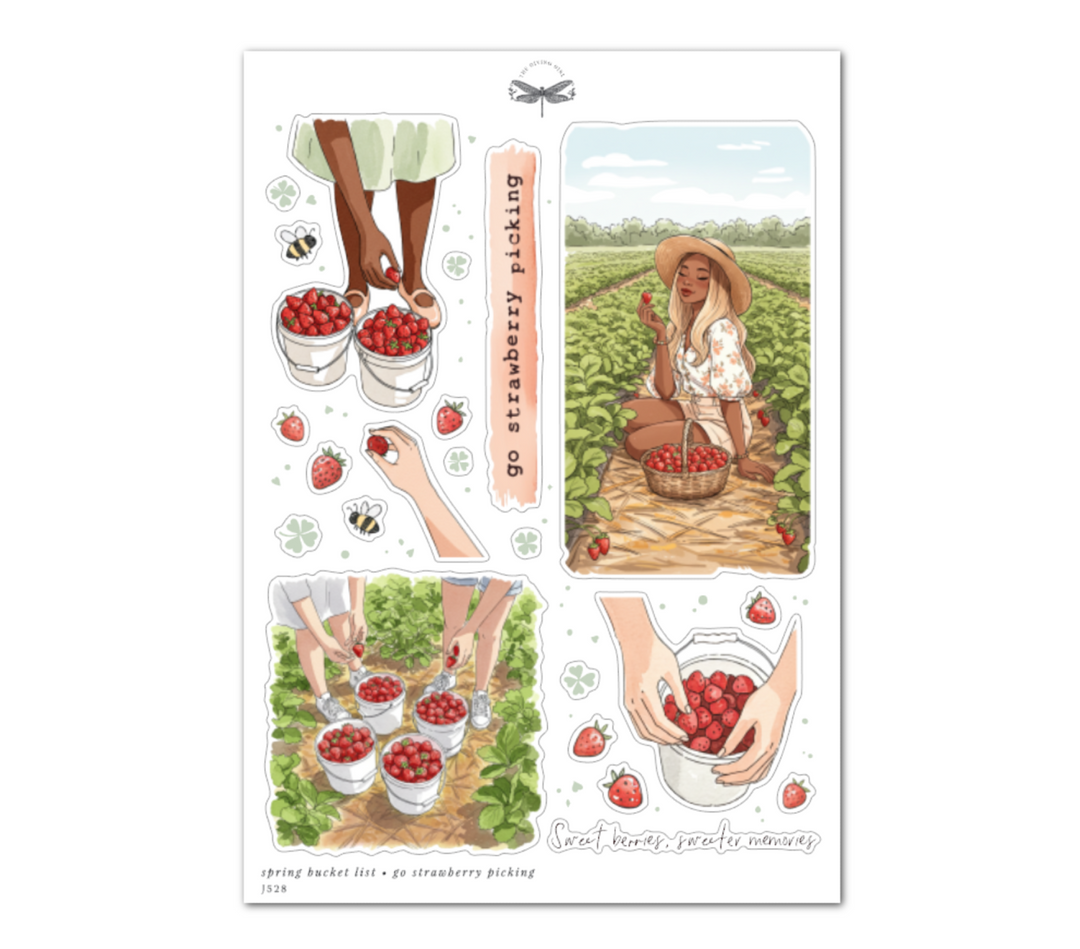 Spring Bucket List • Go Strawberry Picking