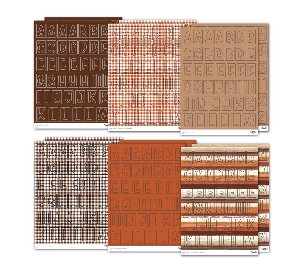 Large Letters • Warm Autumn Bundle