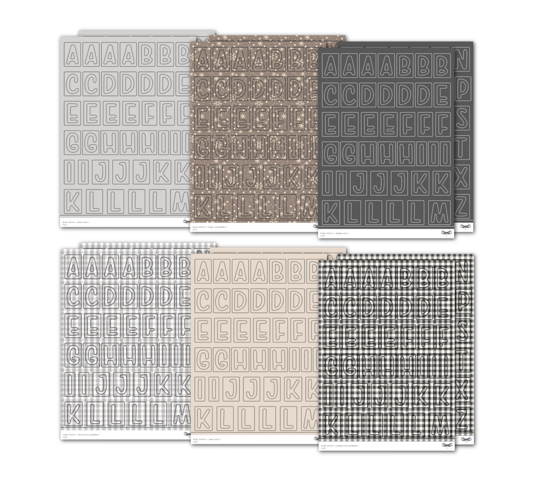 Large Letters • Winter Neutral Bundle