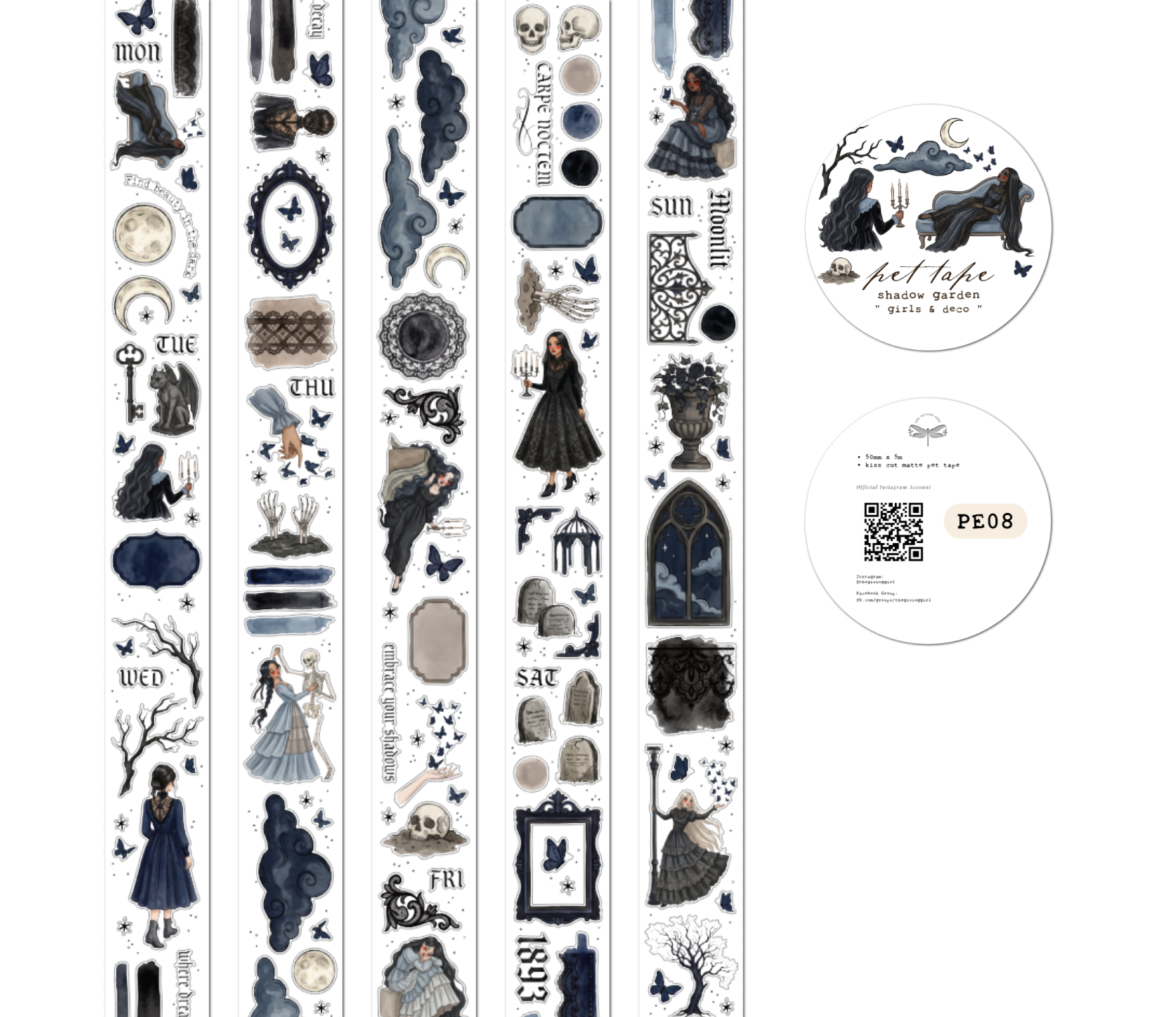 Shadow Garden • Girls & Deco PET Tape – The Giving Girl