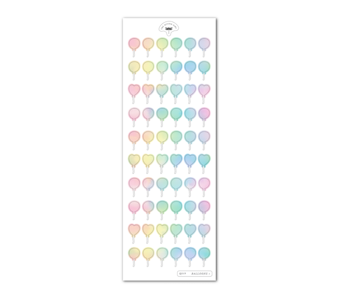 Balloons 1 - Ephemera Stickers