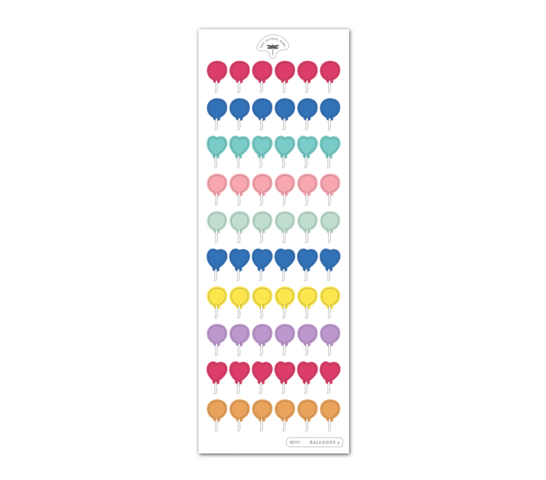 Balloons 3 - Ephemera Stickers