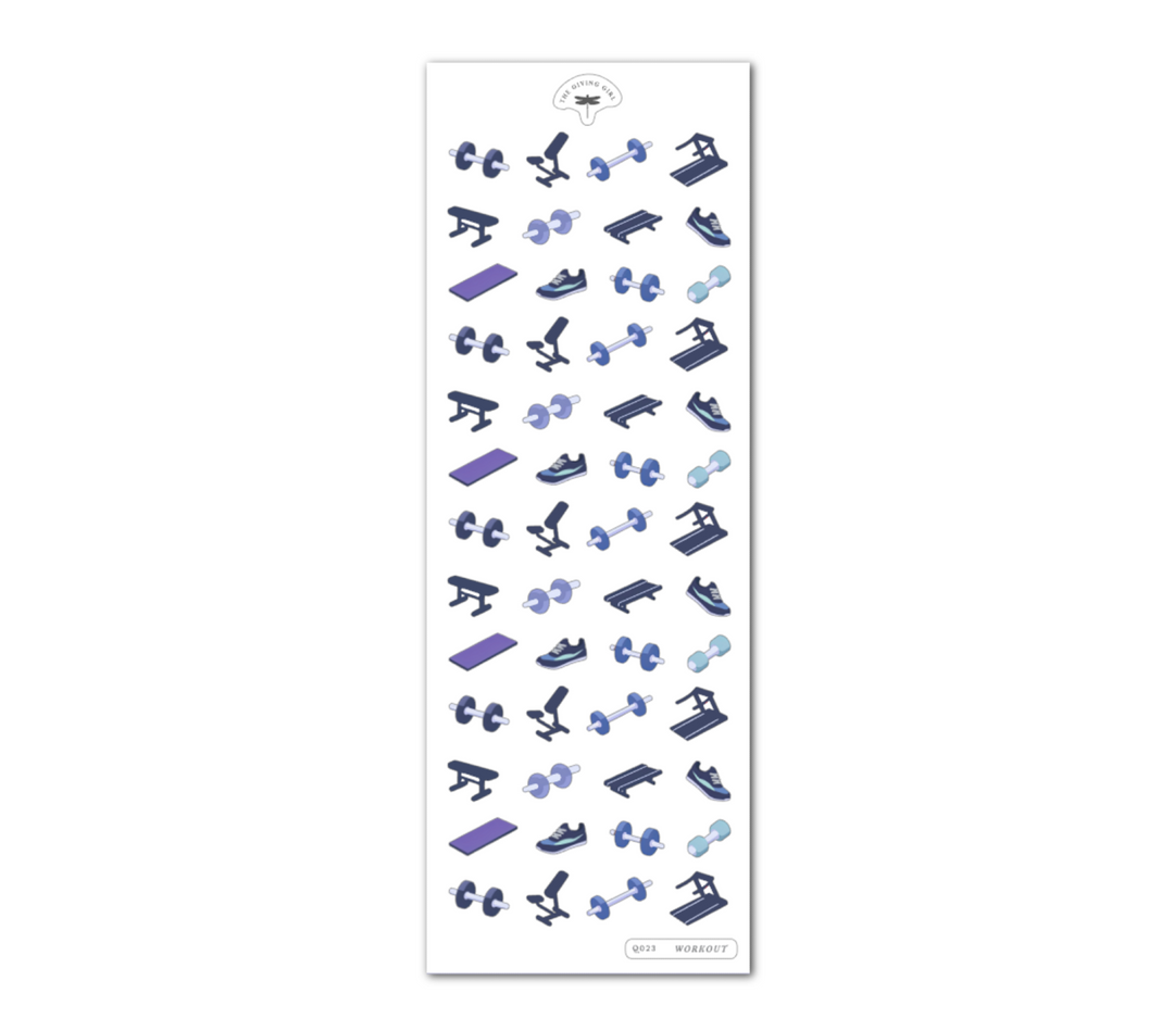 Workout - Ephemera Stickers