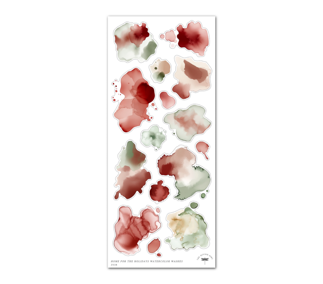 Home for the Holidays Watercolor Washes