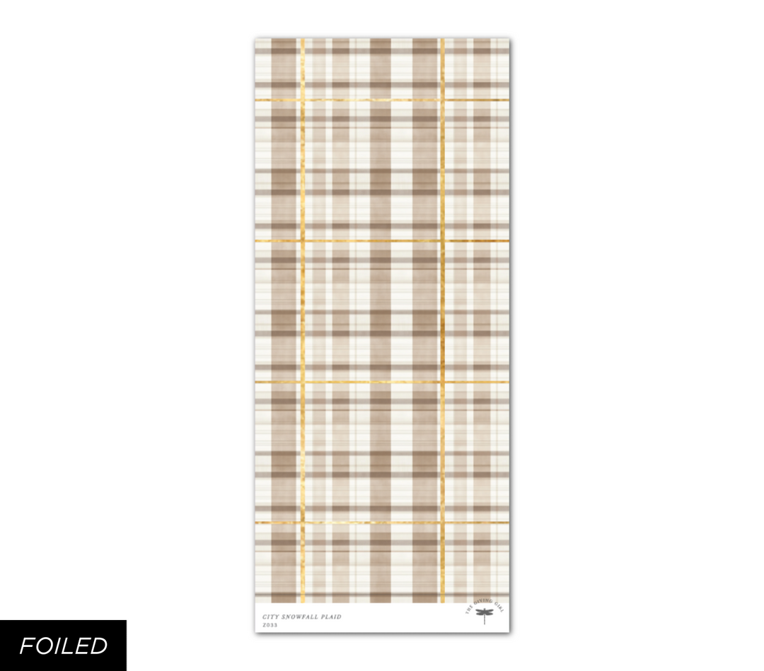 City Snowfall Plaid