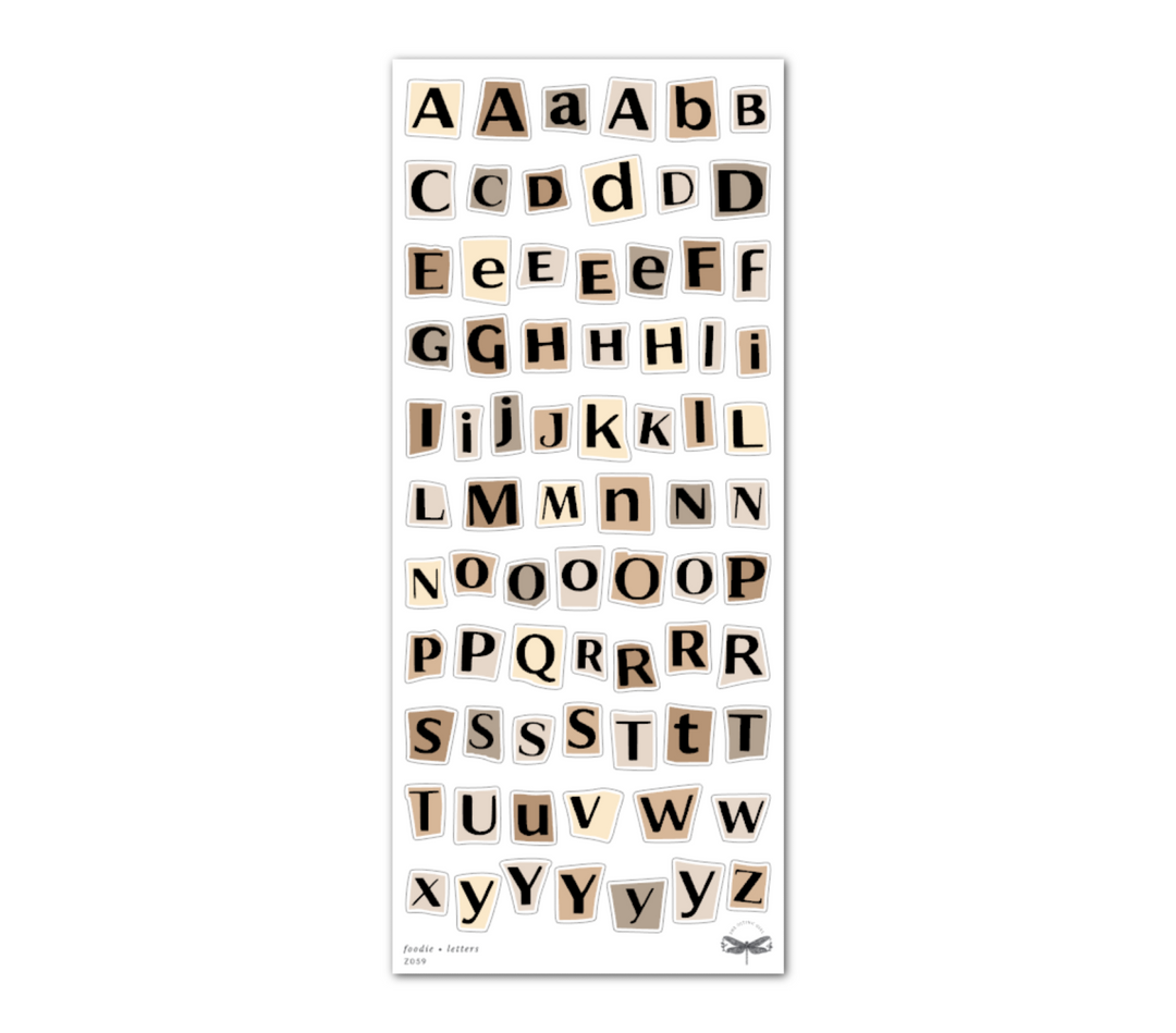 Foodie • Letters