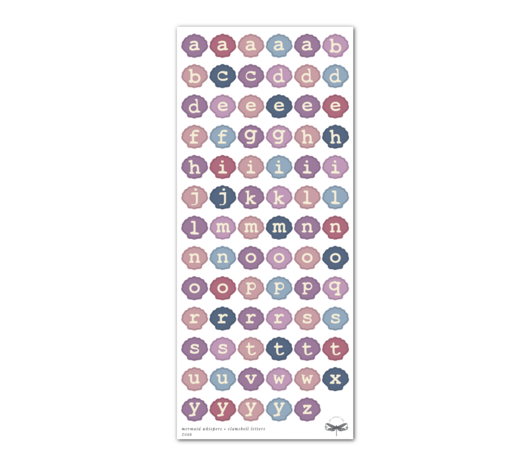Mermaid Whispers • Clamshell Letters