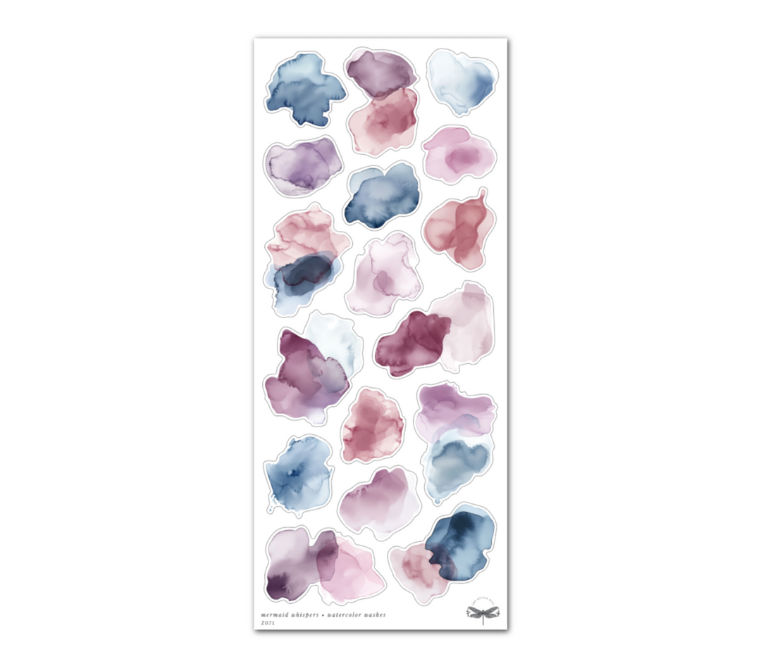 Mermaid Whispers • Watercolor Washes