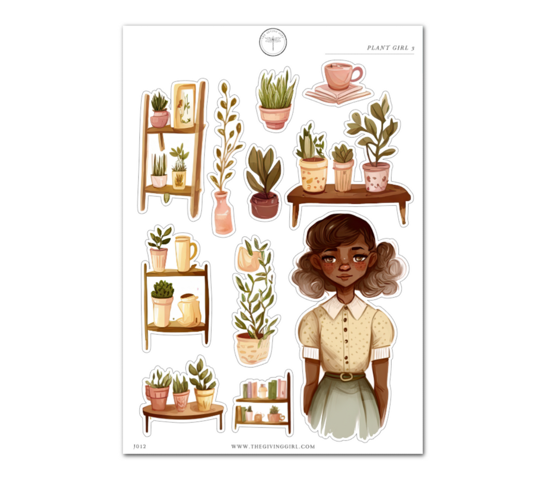 Plant Girl 3 - Daily Journaling Sheet