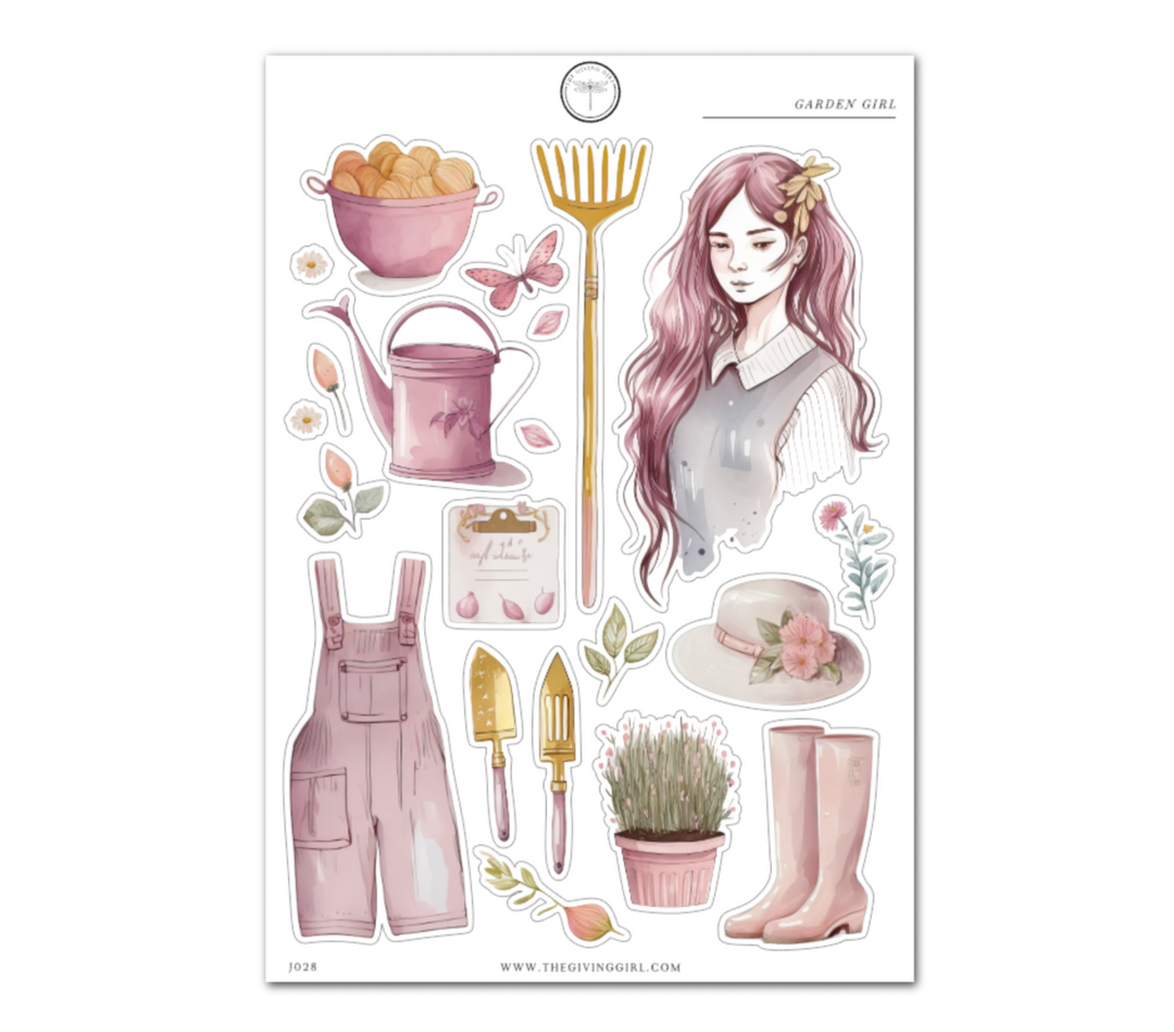 Garden Girl - Daily Journaling Sheet