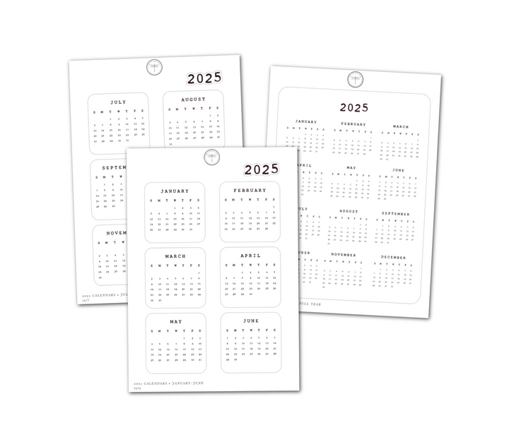 2025 Calendars