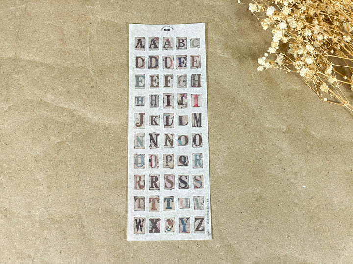 Magazine Letters - Ephemera Stickers