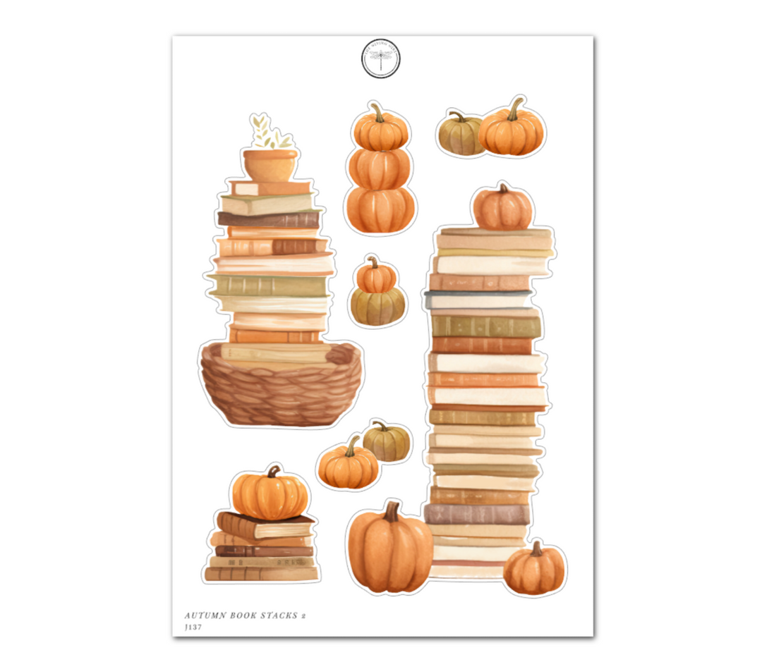 Autumn Book Stacks 2 - Daily Journaling Sheet