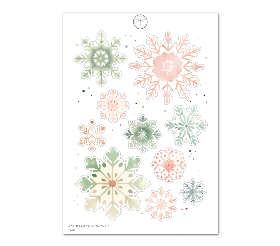 Snowflake Serenity - Daily Journaling Sheet