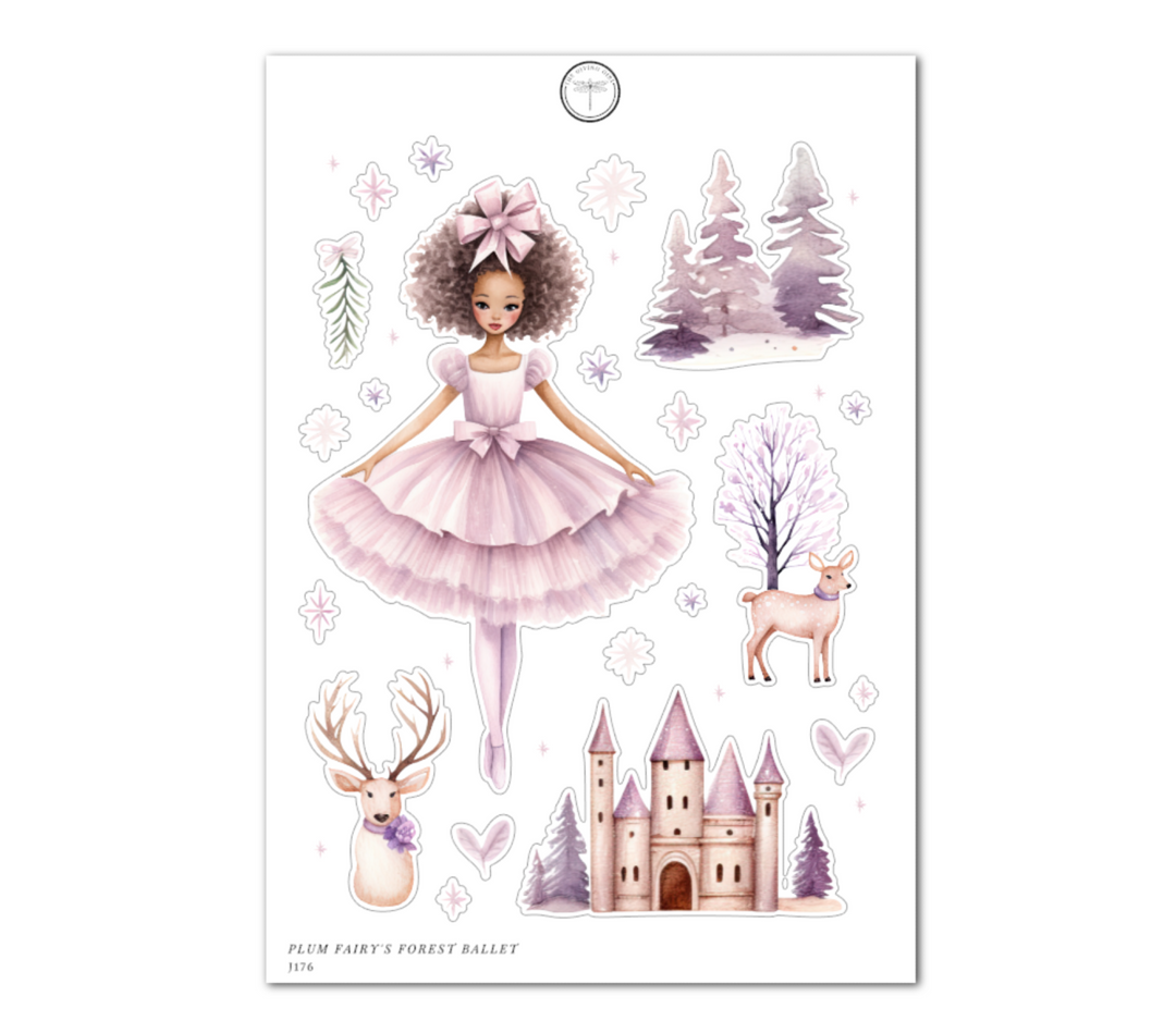 Plum Fairy's Forest Ballet - Daily Journaling Sheet