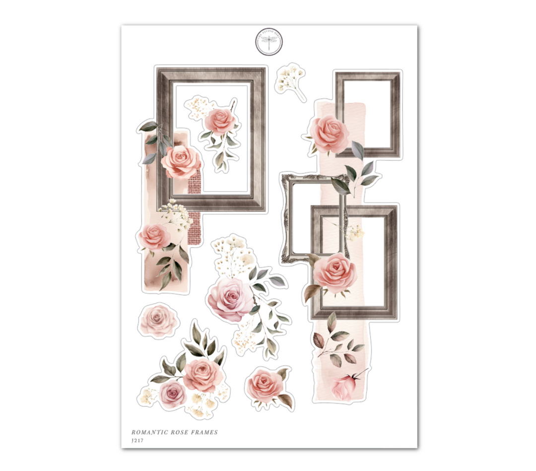 Romantic Rose Frames - Daily Journaling Sheet