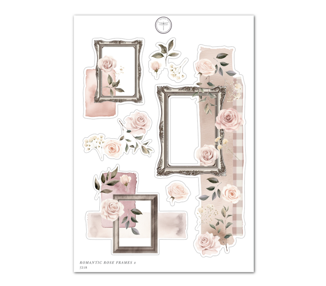 Romantic Rose Frames 2 - Daily Journaling Sheet
