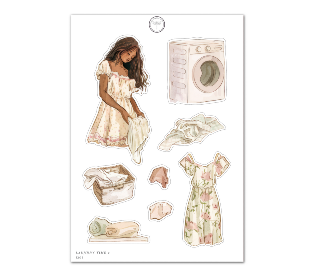 Laundry Time 2 - Daily Journaling Sheet