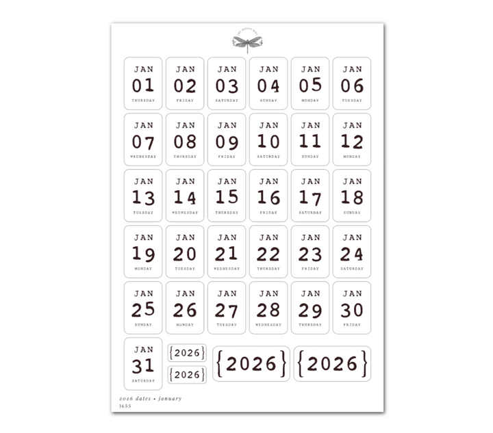 2026 Dates