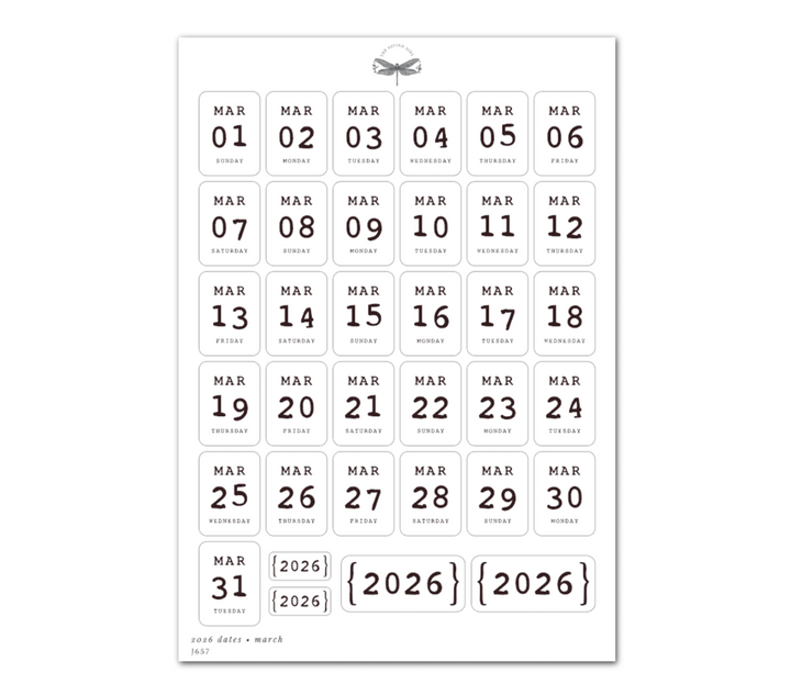 2026 Dates