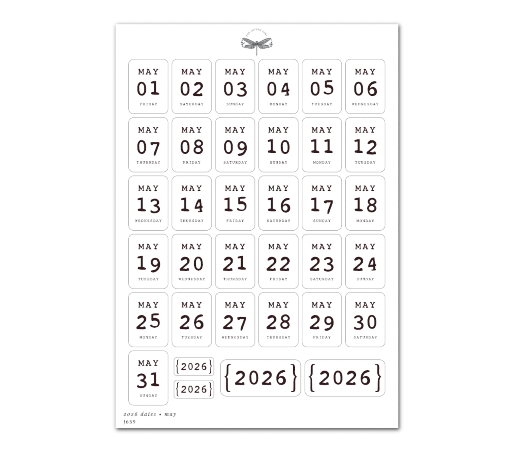 2026 Dates
