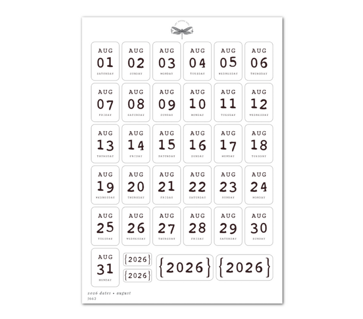 2026 Dates