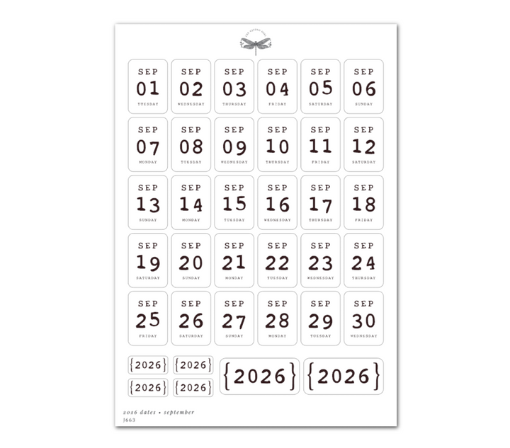 2026 Dates