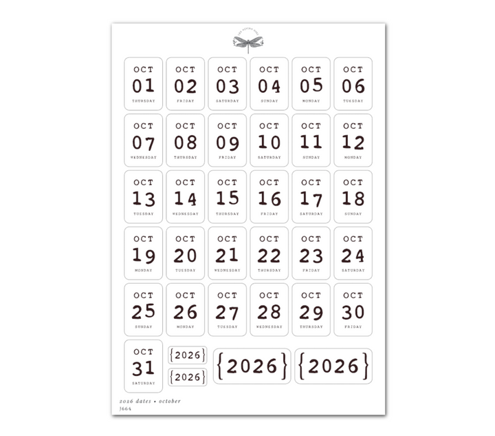 2026 Dates