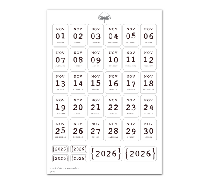 2026 Dates