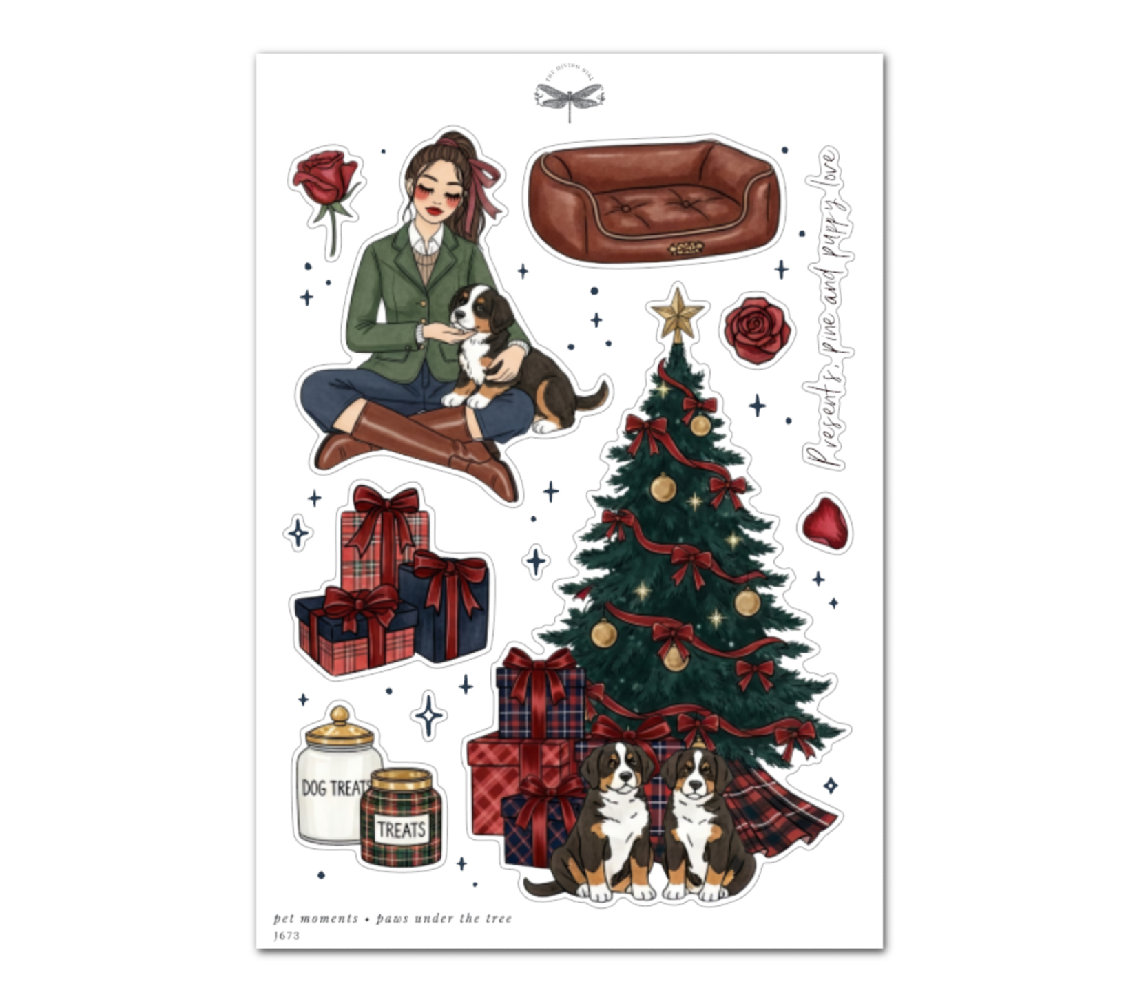 Pet Moments • Paws Under the Tree
