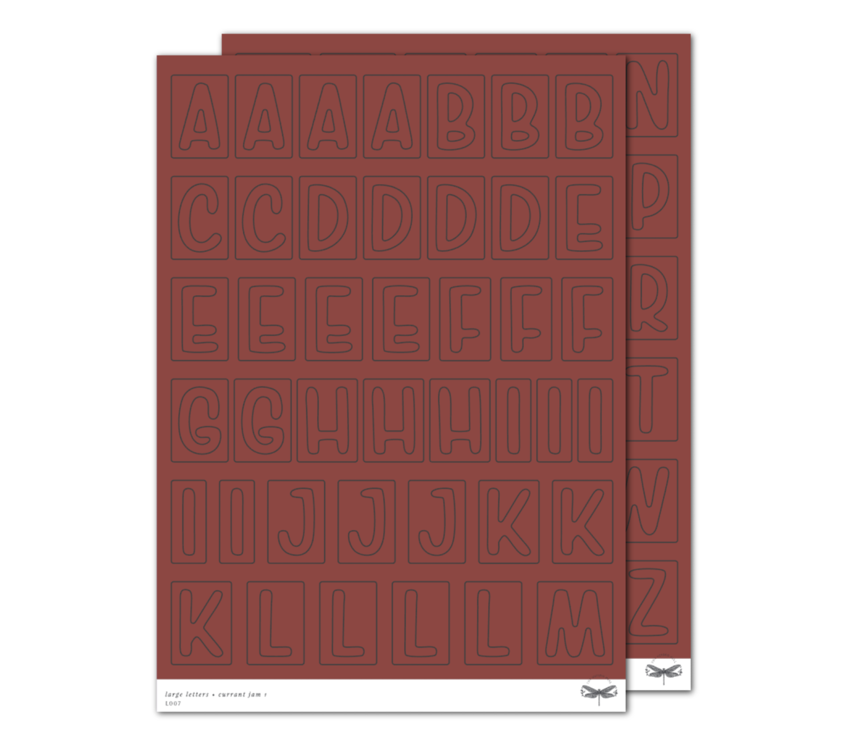 Large Letters • Currant Jam Set