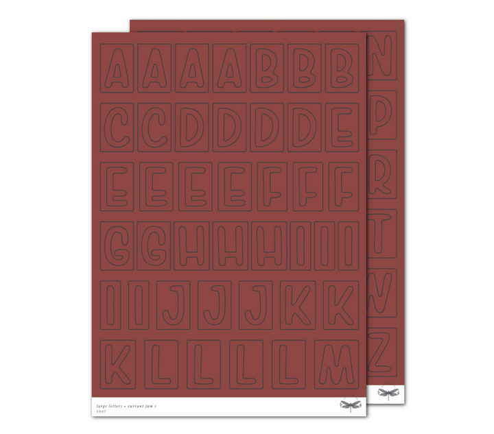 Large Letters • Currant Jam Set