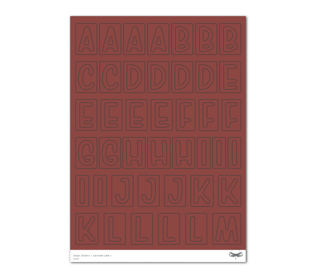 Large Letters • Currant Jam Set