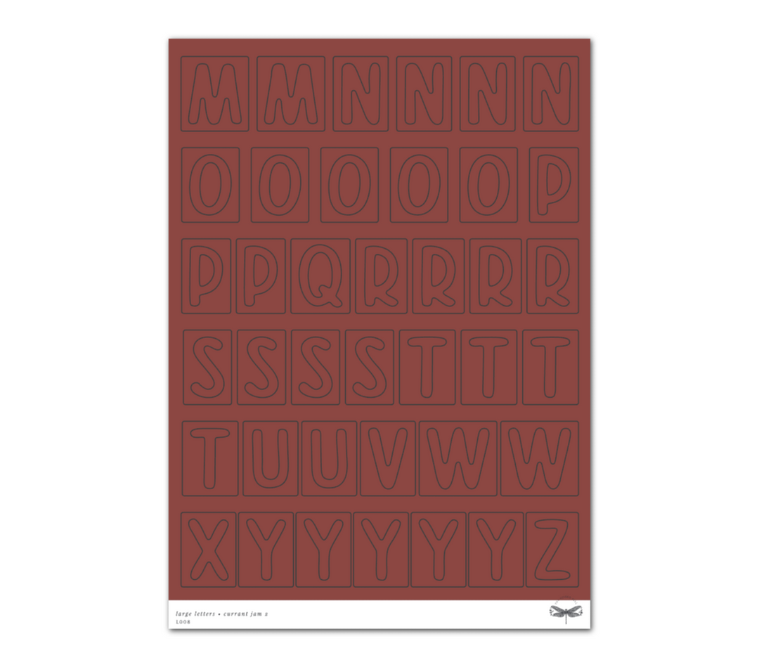 Large Letters • Currant Jam Set
