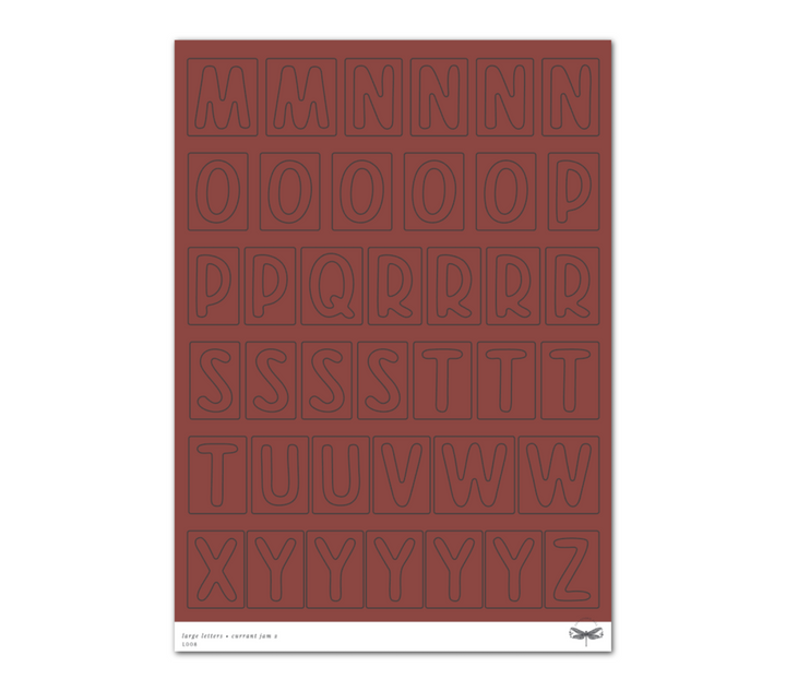 Large Letters • Currant Jam Set